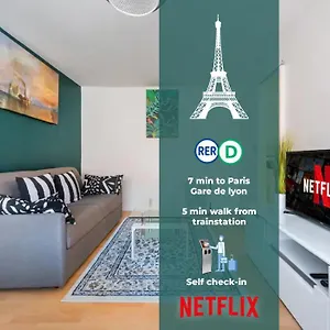 F2 Paris 12eme - Gare De Lyon - Orly Appartement Alfortville